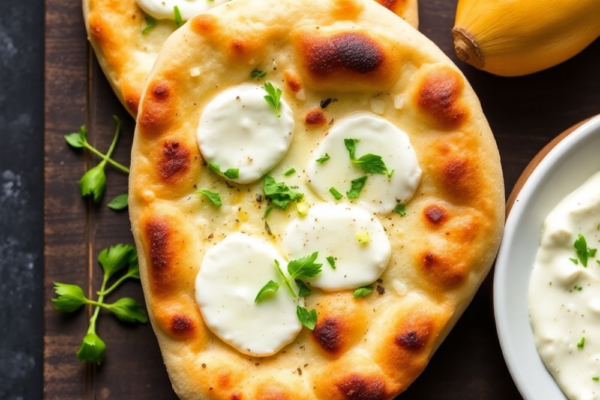 Mozzarella Garlic Naan
