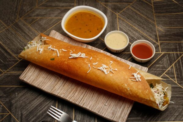 Paneer Dosa (Add Sambar for $2.00)